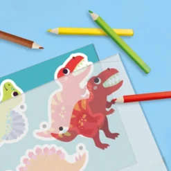 Schrumpffolie – Dinosaurier-Schlüsselanhänger