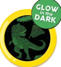 Scratch Art Kratzkunst - Glow in the dark Dinosaur