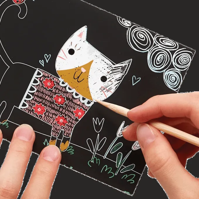 Scratch & Scribble Mini - Cutie Katzen