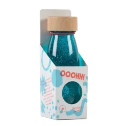 Sensorikflasche - Glitzer, türkis