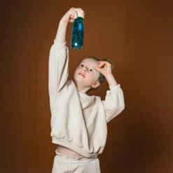 Sensorikflasche - Glitzer, türkis