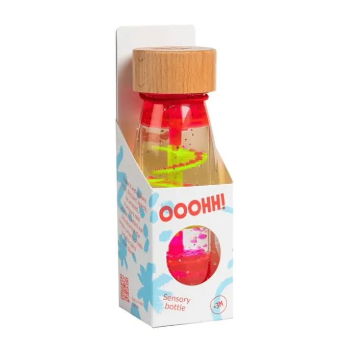 Sensorikflasche - Spirale pink