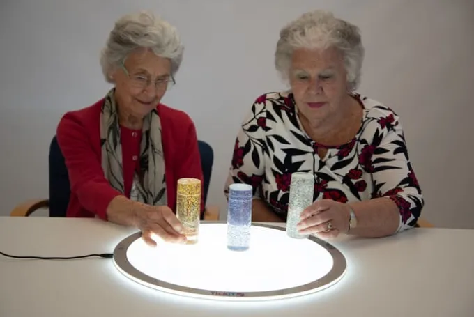 Sensorikröhre - Glitzersturm, 3 Stk.
