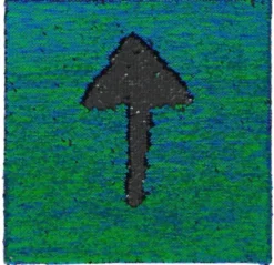 Sensorische Paillettentafel - blau/grün