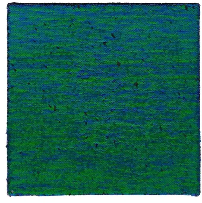 Sensorische Paillettentafel - blau/grün