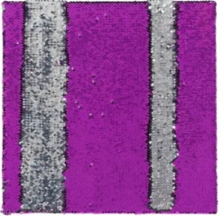 Sensorische Paillettentafel - lila/silber