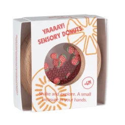 Sensorischer Donut, 7 cm - Erdbeeren