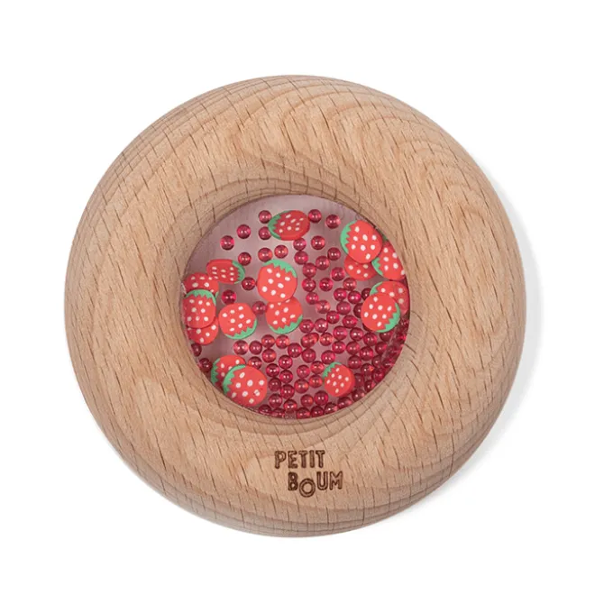 Sensorischer Donut, 7 cm - Erdbeeren