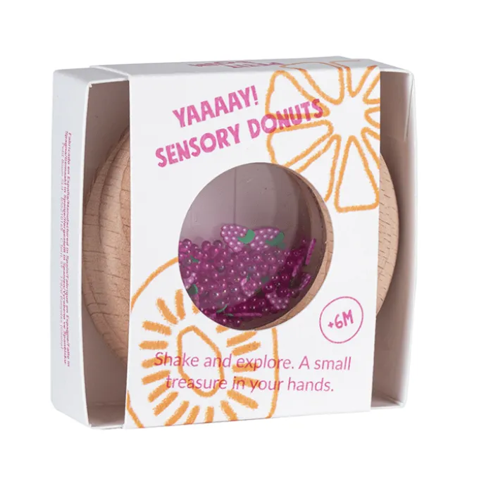Sensorischer Donut, 7 cm - Weintrauben