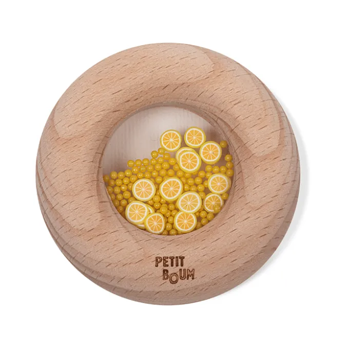 Sensorischer Donut, 7 cm - Zitronen