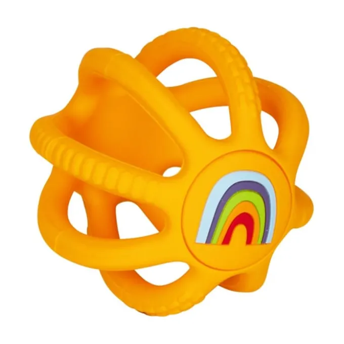 Silikon-Greifball - Regenbogen, 7 cm