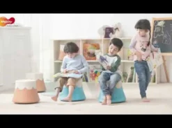 Sitzhocker mit Vulkan für Kinder