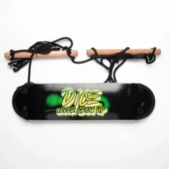 Skateboard-Schaukel (schwarzes Seil)