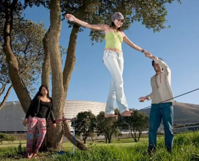 Slackline Balancierset - Fortgeschritten / Aktiv