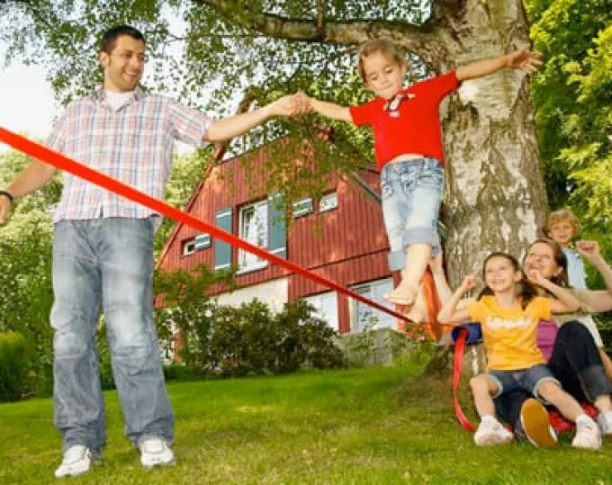Slackline Balancierset - Fortgeschritten / Aktiv
