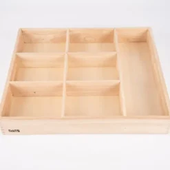Sortierkasten aus Holz, 7 Fächer