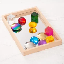 Spiegeltablett aus Holz - klein