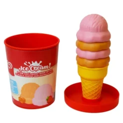 Spiel-Eis - Kugeleis, Erdbeere & Karamell