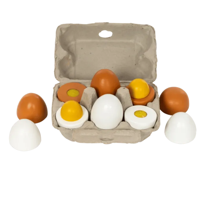 Spielessen - Eier in Schachtel, 6 Stk.