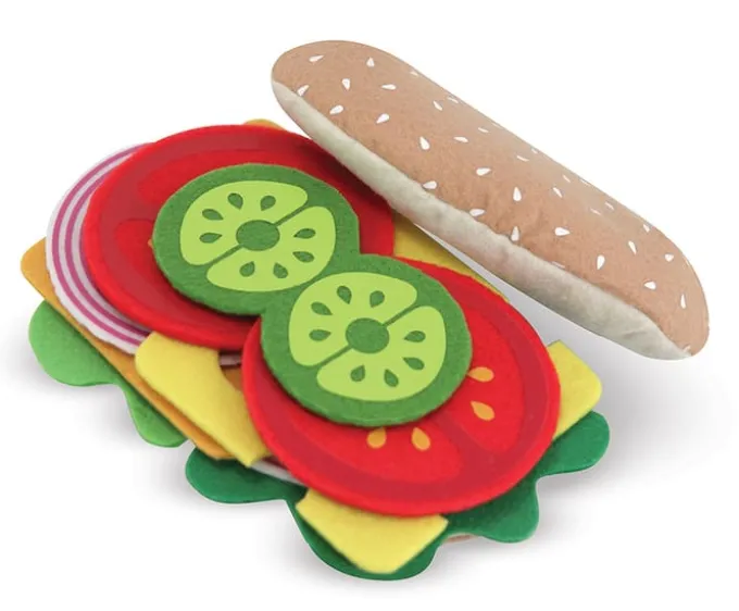 Spielessen - Sandwich aus Filz - 33 Teile