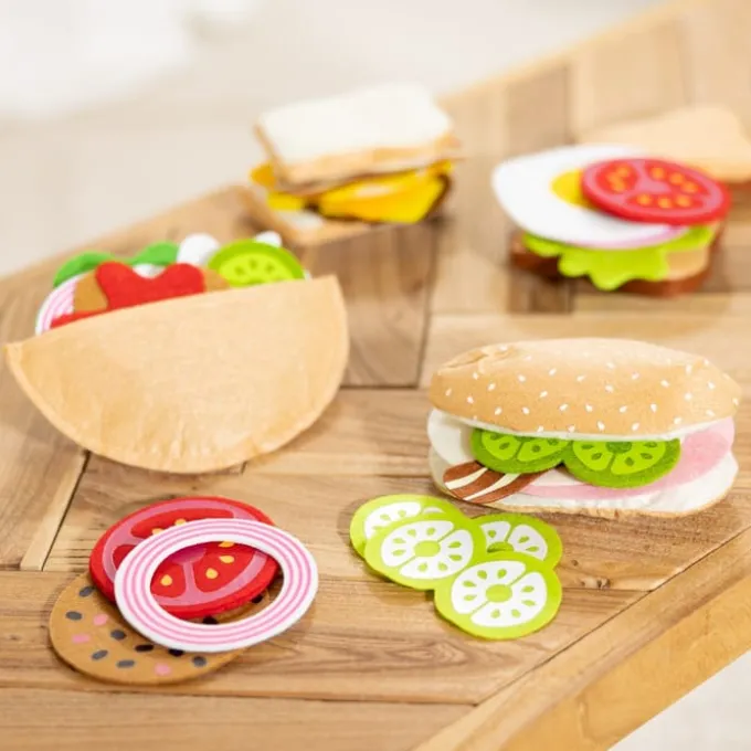 Spielessen - Sandwich aus Filz - 33 Teile