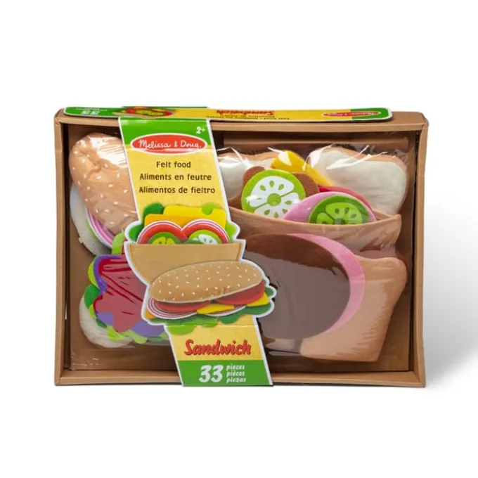 Spielessen - Sandwich aus Filz - 33 Teile