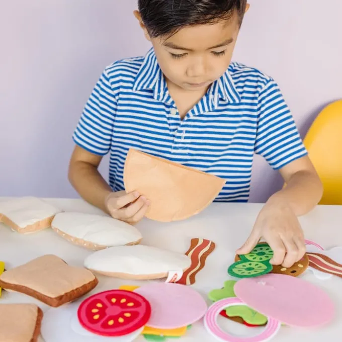 Spielessen - Sandwich aus Filz - 33 Teile