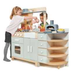 Spielküche aus Holz - La Fiamma