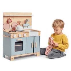 Spielküche aus Holz, 16 Teile