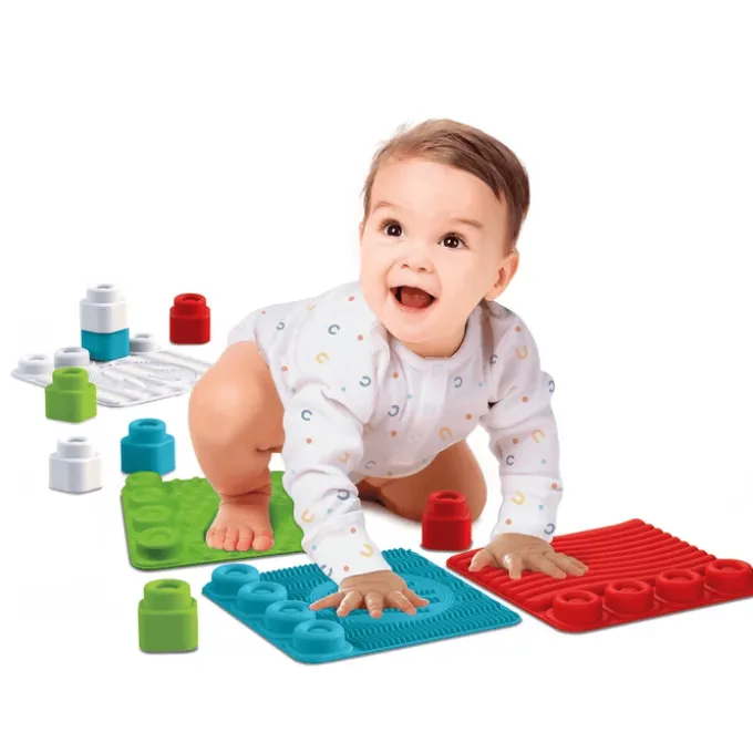 Spielset mit taktilen Matten für Babies