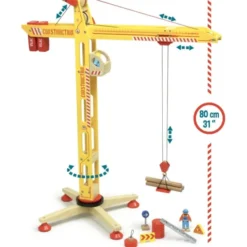 Spielzeugkran aus Holz