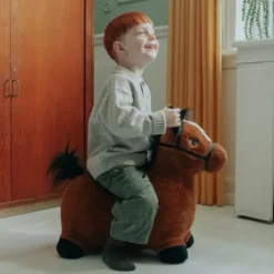 Springpferd (Plüsch) - Braun