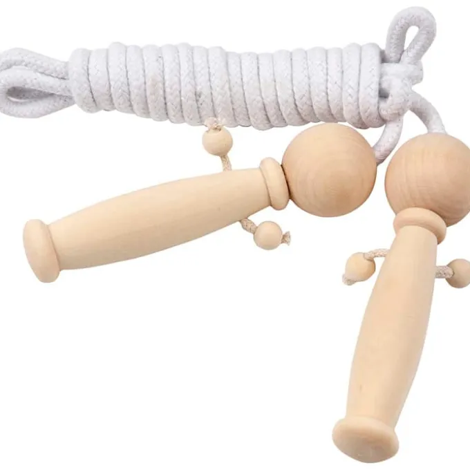 Sprungseil mit gestaltbaren Griffen, 225 cm lang