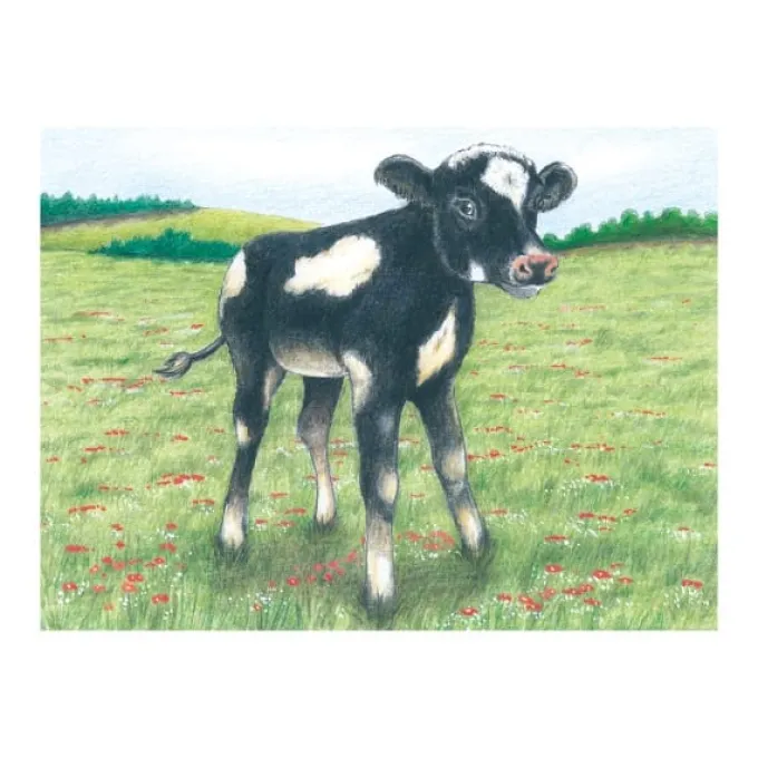 Stapelpuzzlespiel - Bauernhoftiere, 9 Würfel