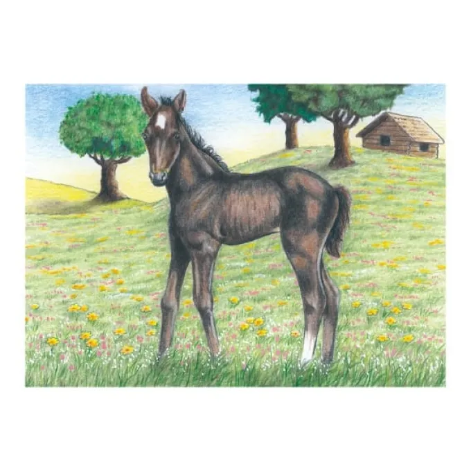 Stapelpuzzlespiel - Bauernhoftiere, 9 Würfel
