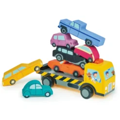 Stapelspiel aus Holz - Autos