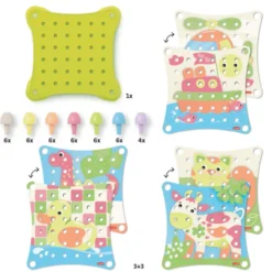 Steckmosaik - Jumbo Peggy Evo, 41 Teile