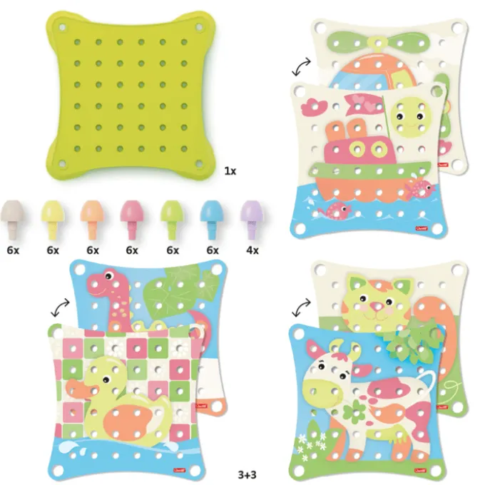 Steckmosaik - Jumbo Peggy Evo, 41 Teile