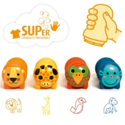 Stempel für die Kleinen – Safari (ab 18 Monaten)