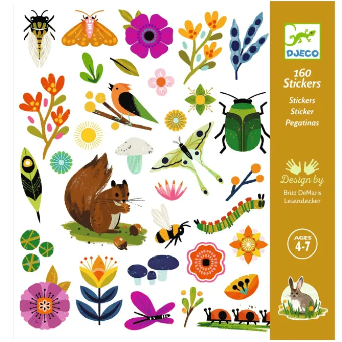 Sticker – Gartenleben, 160 Stück