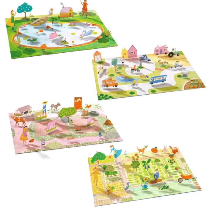 Sticker-Spiel 3D - Landleben