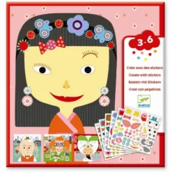 Sticker-Spiel – Gesichter