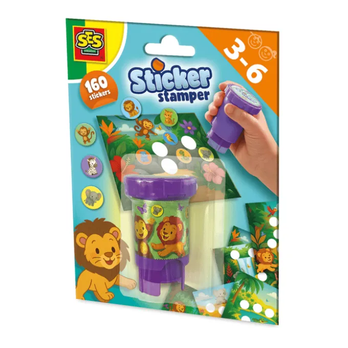Sticker-Stempel – Dschungeltiere