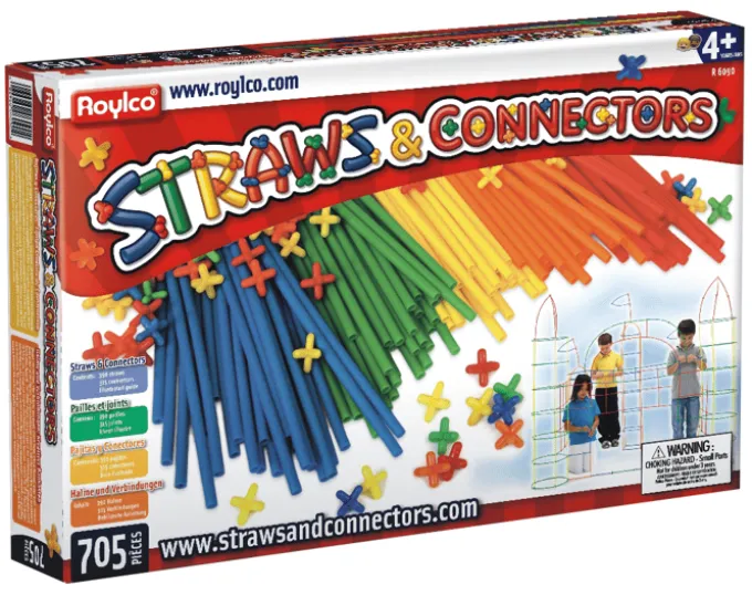 Straws & Connectors Bausatz, 705 Teile