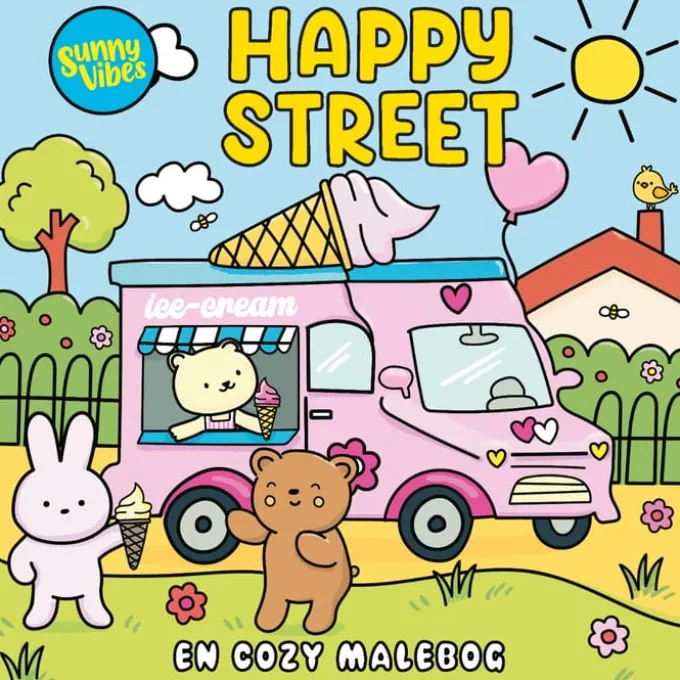 Sunny Vibes Malbuch - Happy Street
