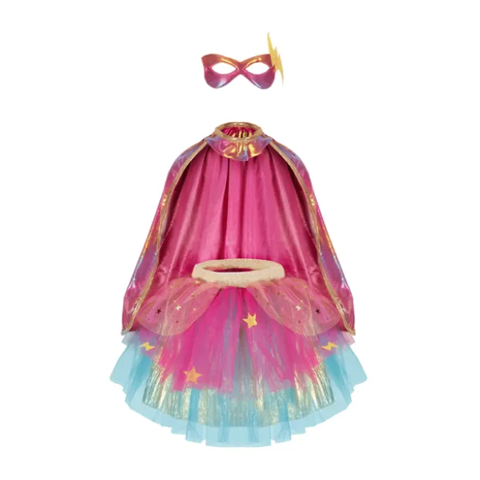 Superheldenkostüm - pink (4-6 Jahre)