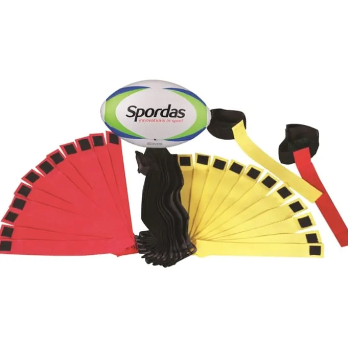 Tag-Rugby-Set mit Klettbändern & Ball (Gr.4)