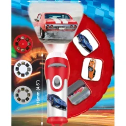 Taschenlampe mit Dias - coole Karren