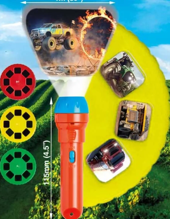 Taschenlampe mit Dias - Traktoren & Trucks