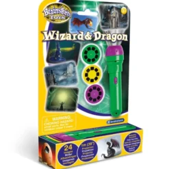 Taschenlampe mit Dias - Zauberer & Drachen